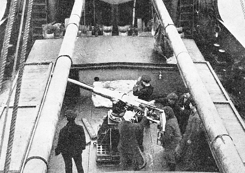 The forward hatch of HMS Suffolk Coast uncovered