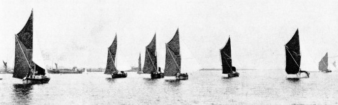 THE START of a Thames sailing barge race