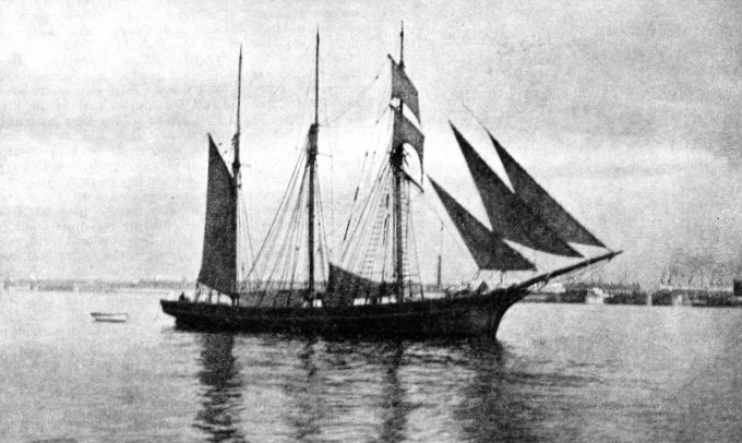 The three-masted Jane Banks leaving Liverpool