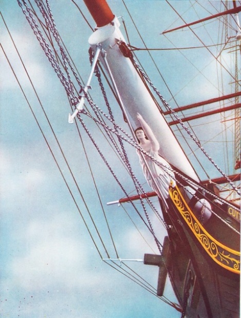 THE FIGUREHEAD OF THE FAMOUS CUTTY SARK