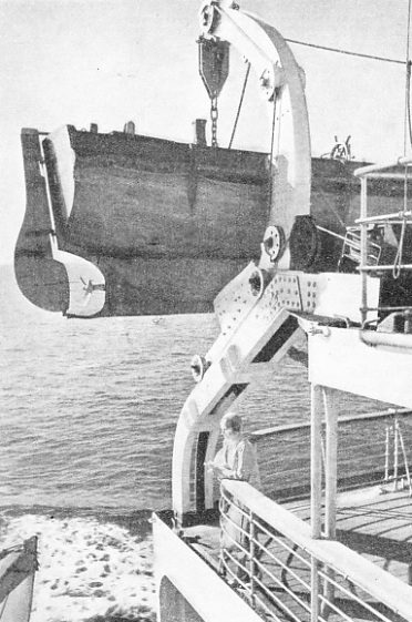 SPECIAL UNSINKABLE LIFEBOATS form part of the equipment of the Bremen and the Europa