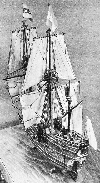 The D’Halve Maen, a model of Henry Hudson’s ship