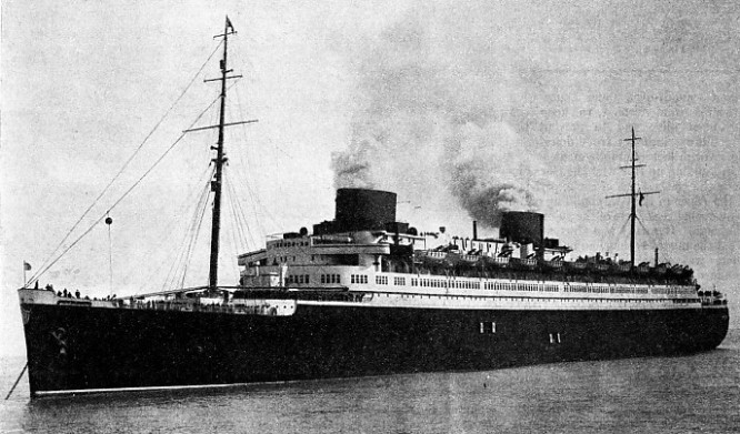 The Europa is one of the crack liners of the North German Lloyd