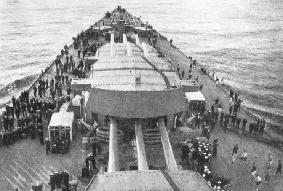 THE ARMOUR of H.M.S. Nelson, is largely concentrated over guns and magazines in the fore part of the ship