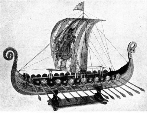 VIKING SHIP found in 1903 at Oseberg