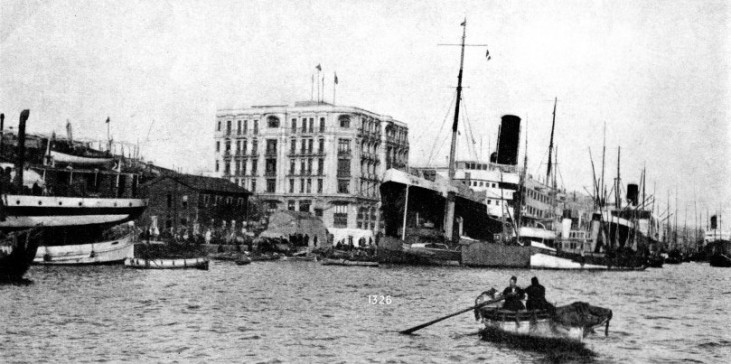 THE QUAYSIDE AT GALATA, in the harbour of Istanbul