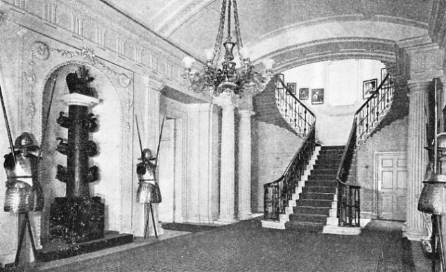 THE FINE STAIRCASE HALL in the First Lord’s residence at the Admiralty