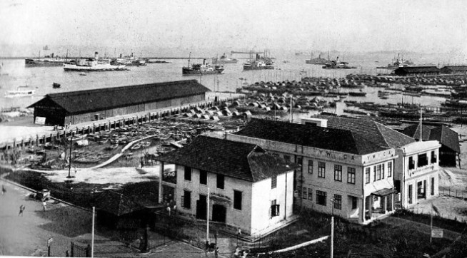 SINGAPORE HARBOUR is always crowded with shipping 