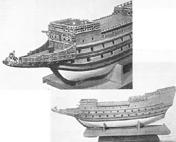 THE SOVERAIGNE OF THE SEAS - a fine though unfinished model of this ship