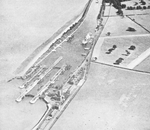 The entrance locks to the Manchester Ship Canal