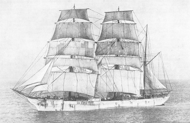 The barque Ba, formerly Glenafton.