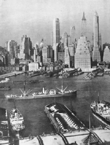 Looking across the East River from Brooklyn