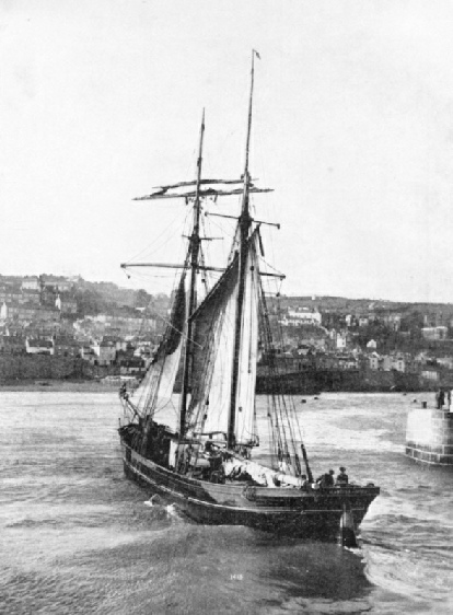 The Isabella is a two-masted Lancashire type schooner
