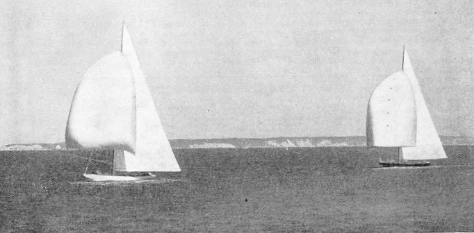 THE DECISIVE RACE in the America’s Cup race of 1934