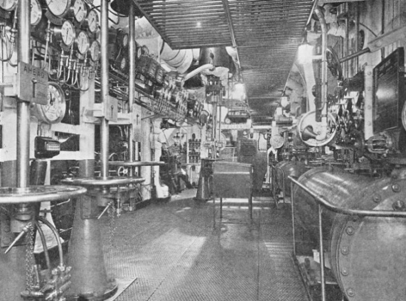 IN THE FORWARD ENGINE-ROOM of the Empress of Britain