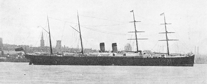 THE FIRST ATLANTIC LINER TO EXCEED 5,000 TONS was the White Star Liner Germanic