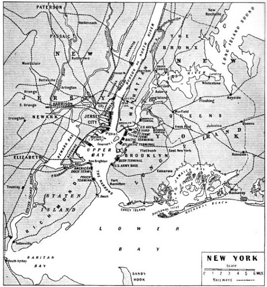 New York with its great land-locked harbour makes the port one of the most sheltered in the world