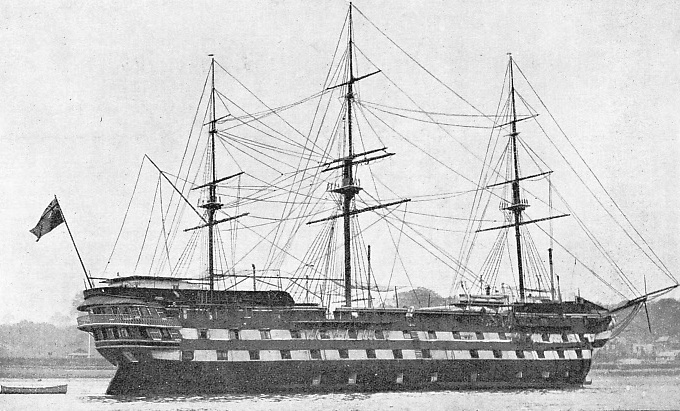 The Worcester is now a training ship for boys who intend to become officers in the Mercantile Marine