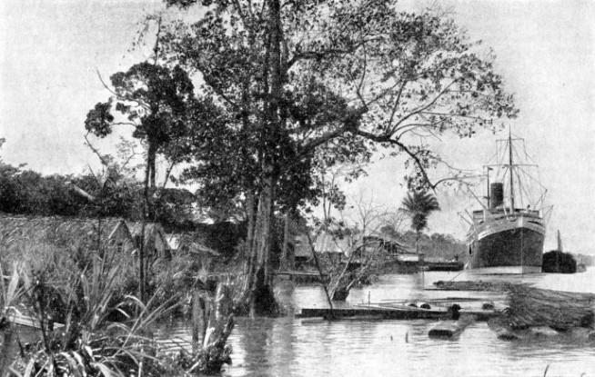 The Booth Line ship the Hilary on the River Amazon