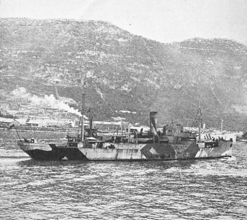 A CONVOY SLOOP of the Aubretia class specially built for convoy work during the war of 1914-18