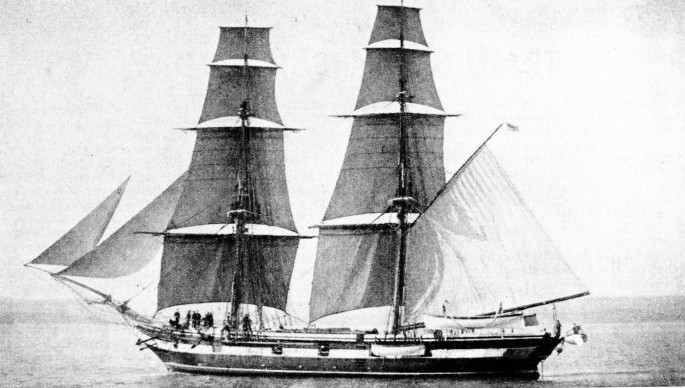 H.M.S. MARTIN was used as a training brig