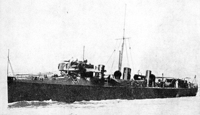 H.M.S Lightning was destroyed by a mine in 1915