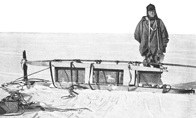 A BROKEN SLEDGE, when Shackleton and his party were fewer than 200 miles from the South Pole, was an additional burden to men already weak A BROKEN SLEDGE, when Shackleton and his party were fewer than 200 miles from the South Pole, was an additional burden to men already weak