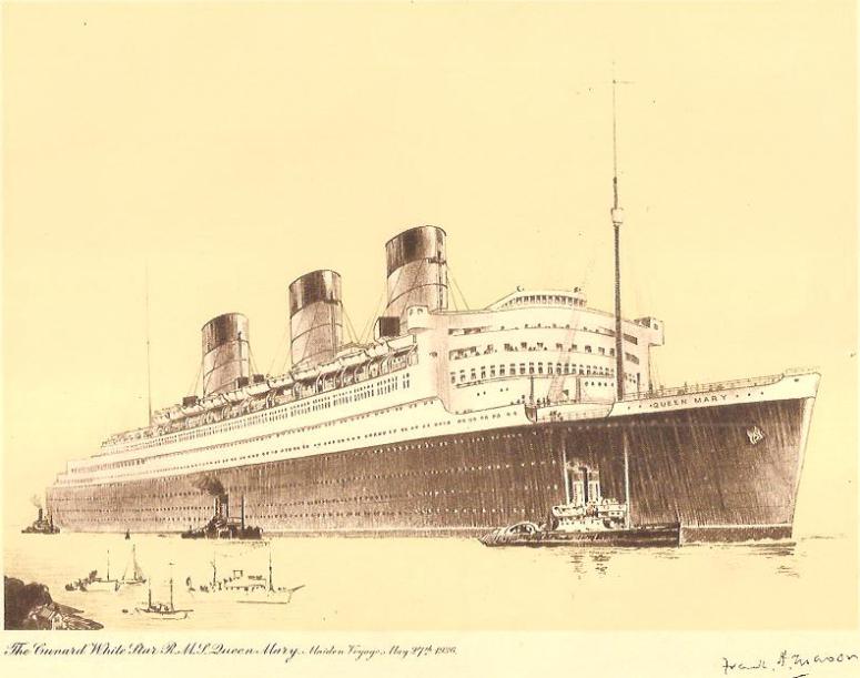 RMS Queen Mary by Frank Mason