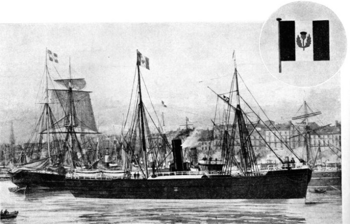 The SS Niobe that belonged to the J. and P. Hutchison Line at Bordeaux