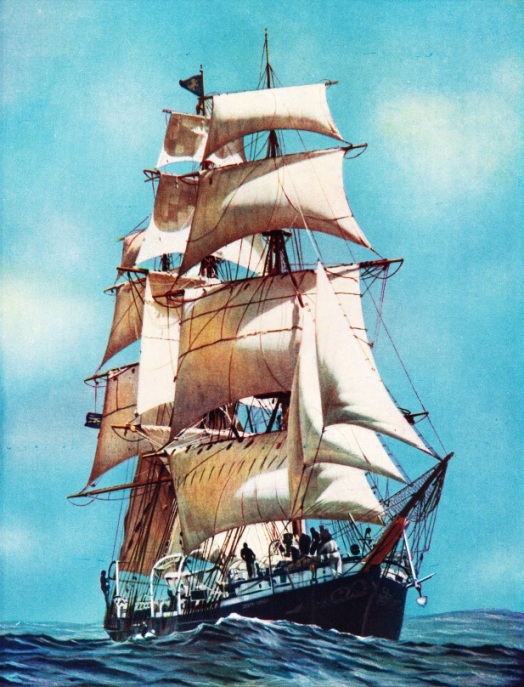 The "Joseph Conrad" at sea