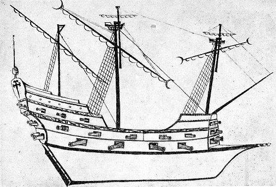 SPANISH TREASURE FRIGATE of Elizabethan times