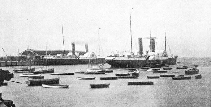 TWO FAMOUS IRISH CROSS-CHANNEL PACKETS at Holyhead