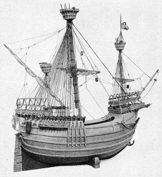 A RIGGED MODEL OF A FIFTEENTH CENTURY FLEMISH CARRACK