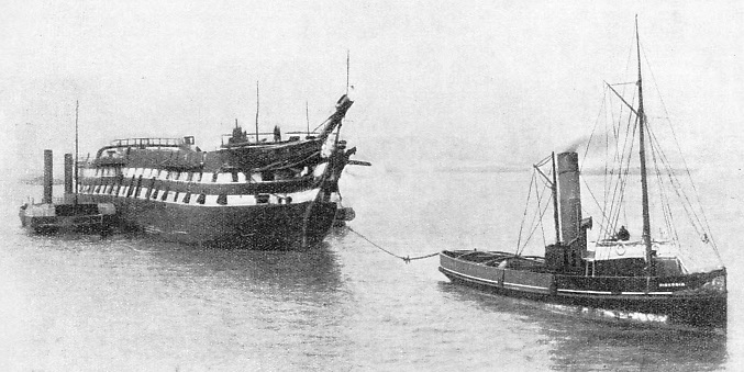 HMS Grampian, an 81-guns warship built in 1860 as HMS Gibraltar