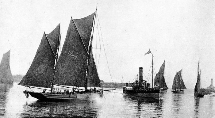 The pleasure steamer Lord Nelson in Lowestoft Harbour