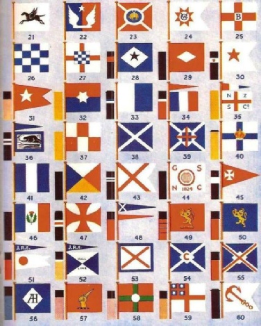 historic flags and funnels