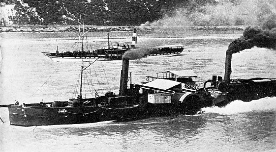 The paddle tug Mannheim No. 1 operating on the River Rhine