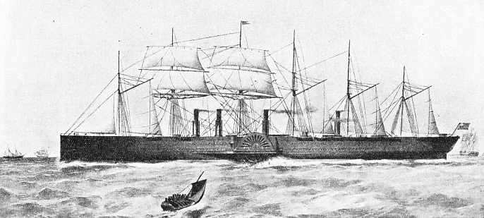 THE LARGEST SHIP OF HER TIME, the Great Eastern had a gross tonnage of 18,914