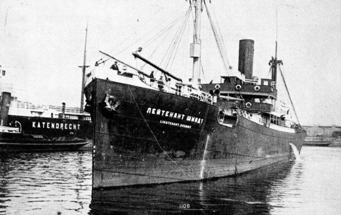 The Lieutenant Schmidt was built at Rostock in 1913 as the Frascati