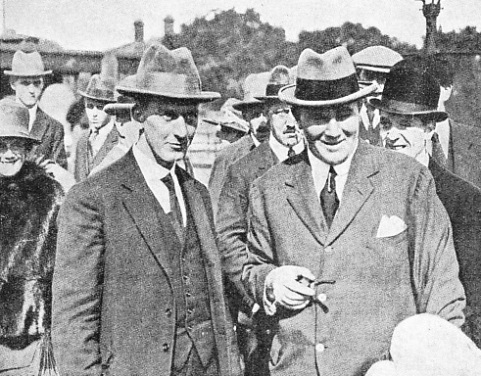 Captain Cecil Foster of the Trevessa and his chief officer photographed at Gravesend