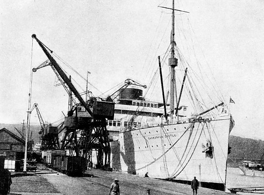 The Union Castle liner Carnarvon Castle at Durban