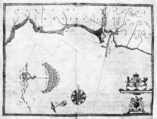 POSITION OF THE ARMADA off Rame Head, Plymouth Sound