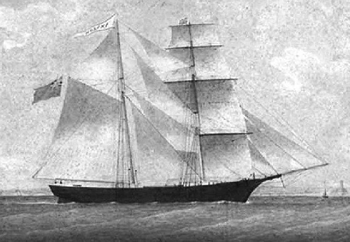 The Mary Celeste in 1861
