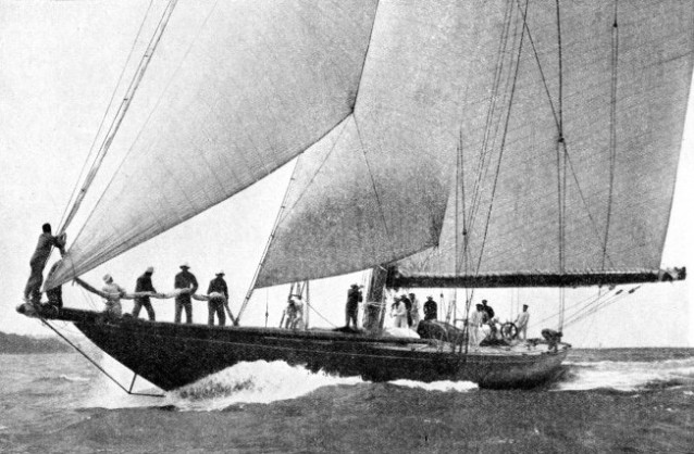 The yacht Shamrock V