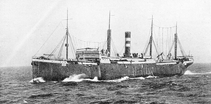 The Huntsman carried an Indian Lancer regiment on board in 1914