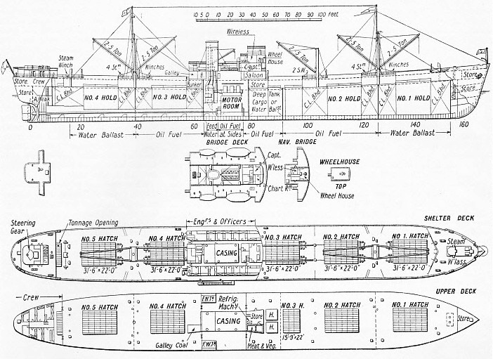 The Peebles, a standard motor tramp steamer