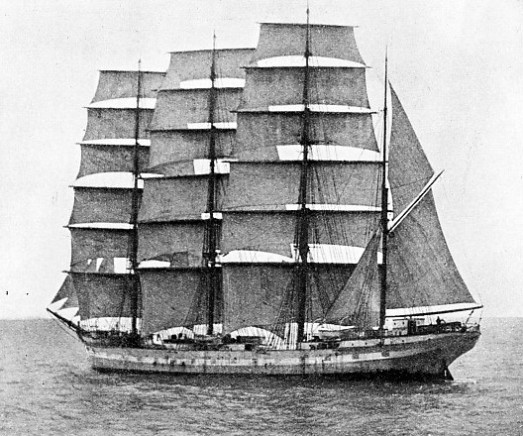 The steel four-masted barque Hougomont