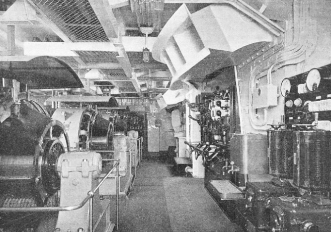 ELECTRIC GENERATING PLANT in the engine-room of the Strathmore