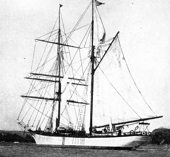 A NON-MAGNETIC SURVEY YACHT, the Carnegie