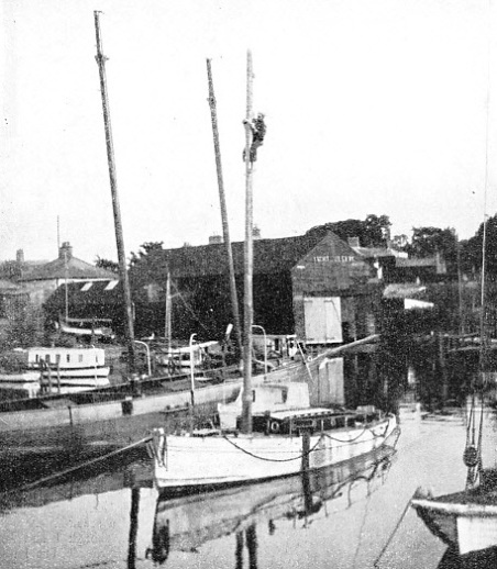 FITTING OUT at Oulton Broad, near Lowestoft, Suffolk